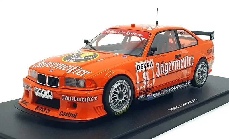 Werk83 1/18 Scale Diecast W1800701 - Bmw E36 Coupe Dtm #9 Jagermeister - Hahne 1