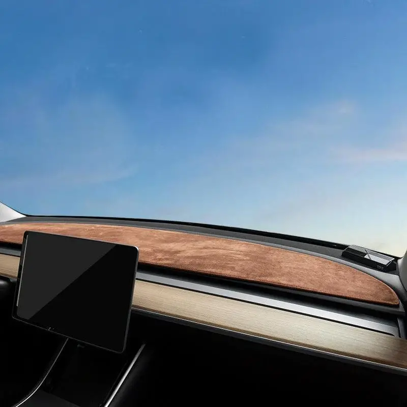 Model 3/Y Flannel Dashboard Cover Front - Dashboard Cover With Heat Insulation For Model 3 And Model Y (2017-2023) 1