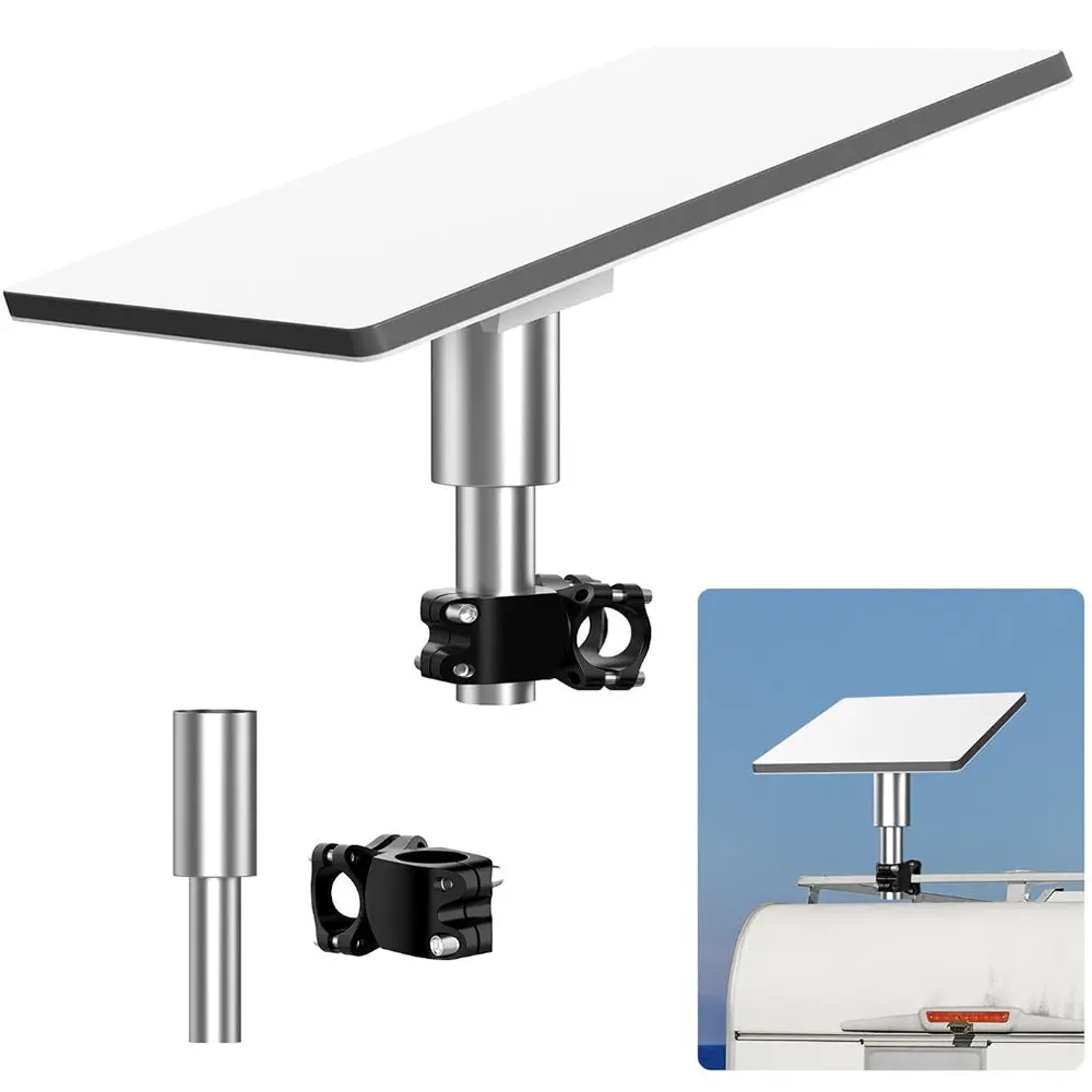 Round Tube Roof Rack Mount For Starlink Mini – Fits All Cars 1