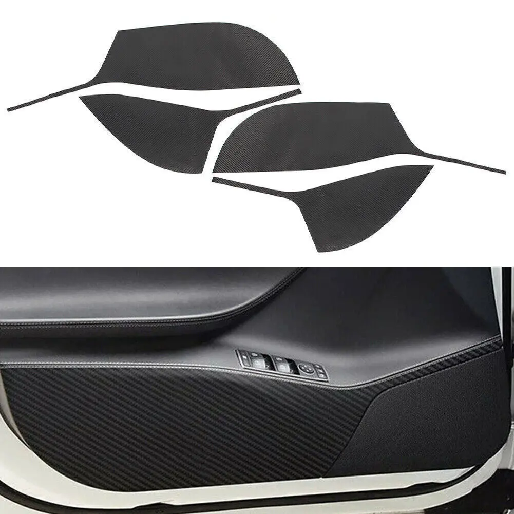 Carbon Fiber 3D Door Anti-Kick Anti-Dirty Protective Sticker (4 Pcs) For Tesla Model 3/X/S (2016-2020) 1