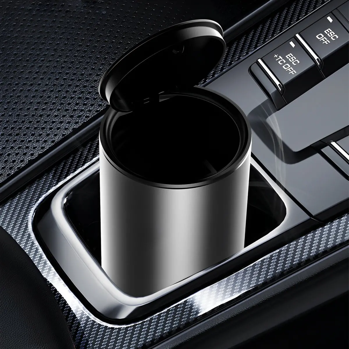 Aluminum Alloy Cupholder Trashcans For Tesla Applicable To All Model 3/Y/S/X (2012+) 1