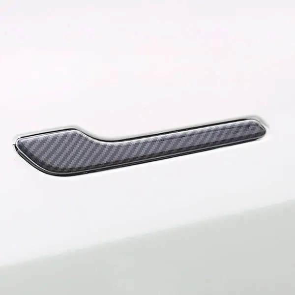 Model 3/Y Door Handle Cover (Carbon Fiber Pattern Abs)  For Tesla (2017+) (4 Pcs) 1
