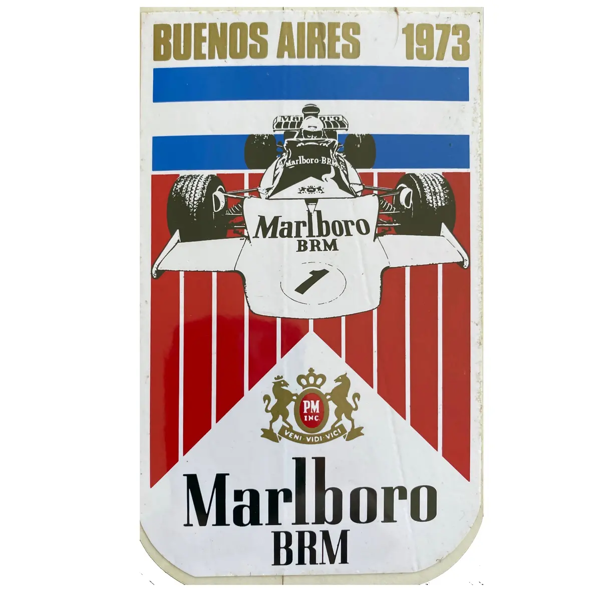 Marlboro Brm - Race Sticker - 1973 - Argentina 1