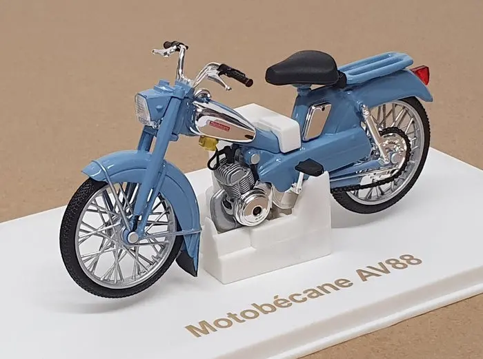 Norev 1/18 Scale 182057 - Motobecane Av88 Motorbike - Blue 1