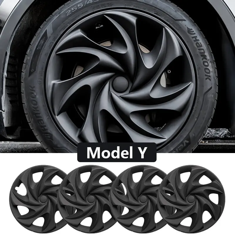 Phantom Wheel Hubcap For Tesla Model Y 19'' Gemini Wheels (4Pcs) 1