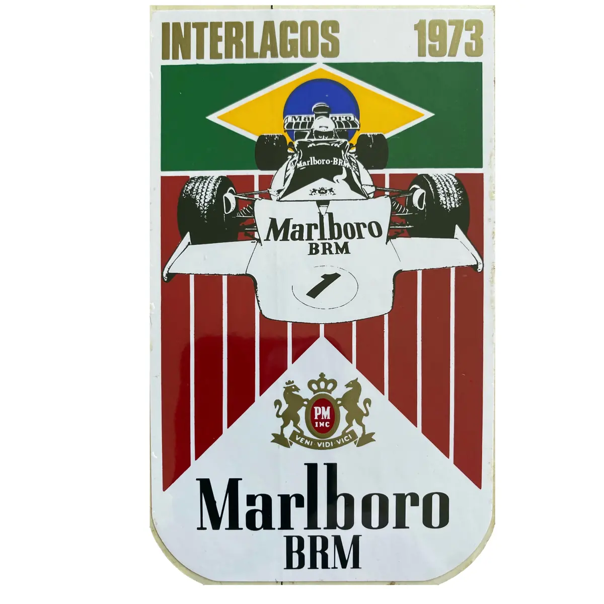Marlboro Brm - Race Sticker - 1973 - Brazil 1