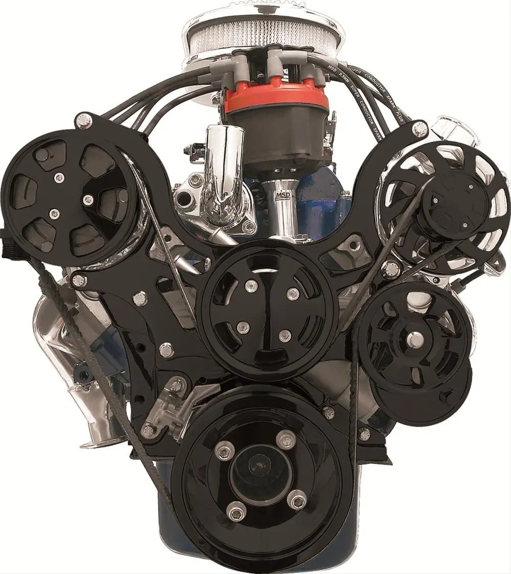 Billet Specialties Tru Trac Serpentine Drive System With Air Conditioning Support 1