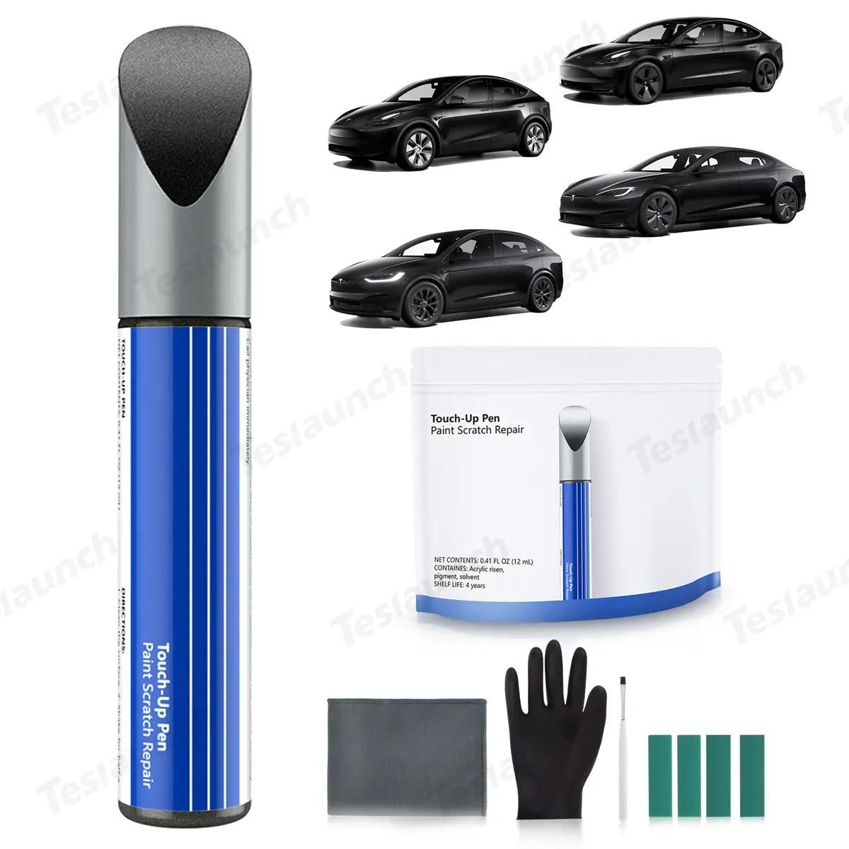Car Body Color Paint Repair Pen Kit For Tesla Model 3/Y/S/X - Oem Original Touch Up Paint Pen 1