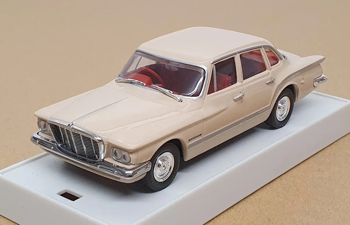 Trax 1/43 Scale Diecast Tr36b - 1962 Chrysler S Series Valiant - Beige 1