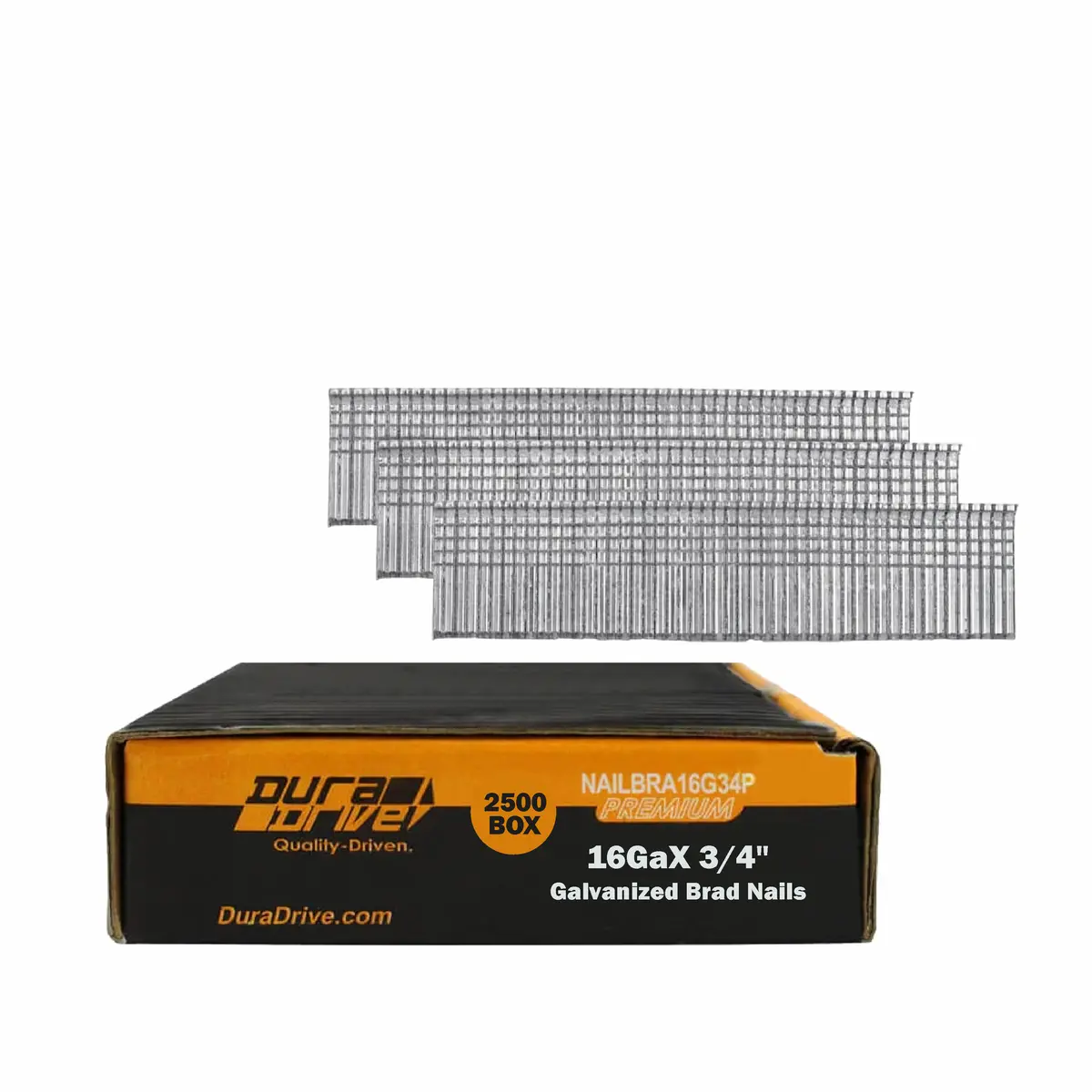 Duradrive 3/4 In. 16-Gauge Galvanized Brad Nails (2,500-Pack) 1
