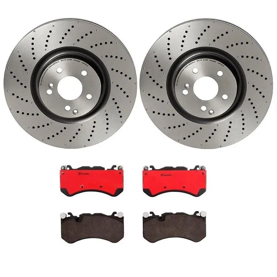 Brembo Premium Brake Kit: Front Disc Pads And Rotors For High-Performance Stopping Power 1