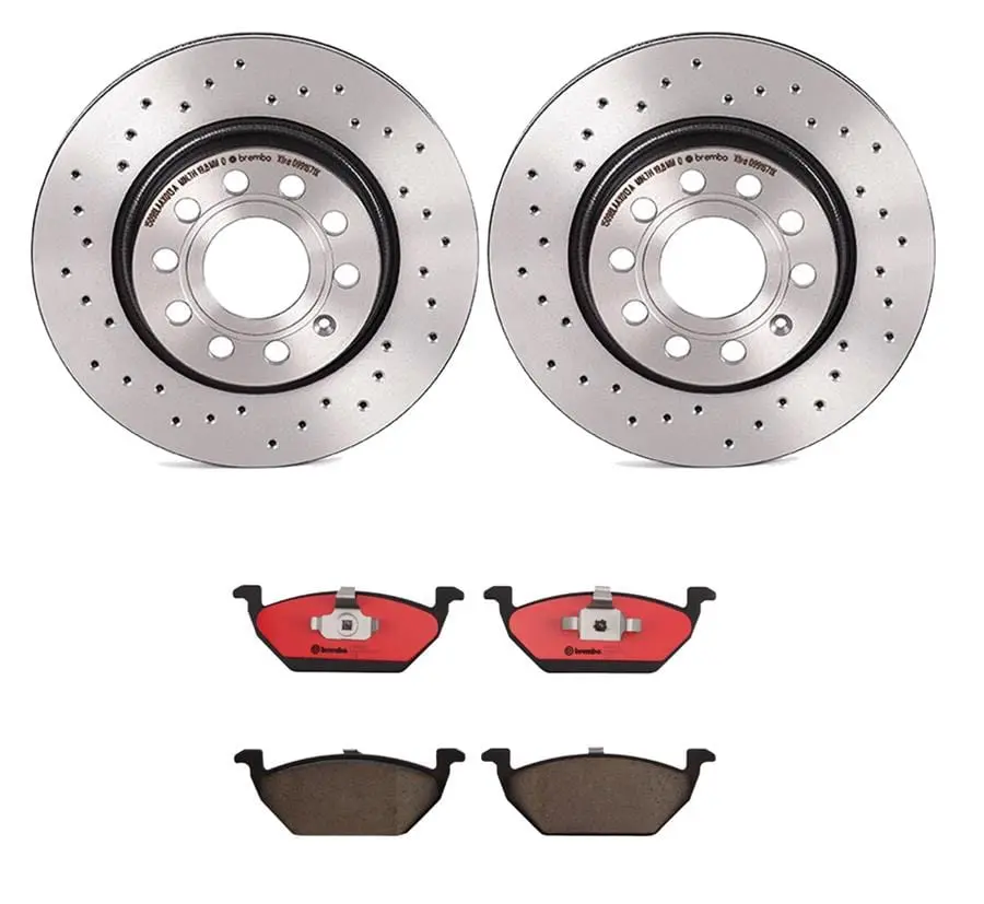 Brembo Ktx0038 Brake Pad And Rotor Service Kit 1