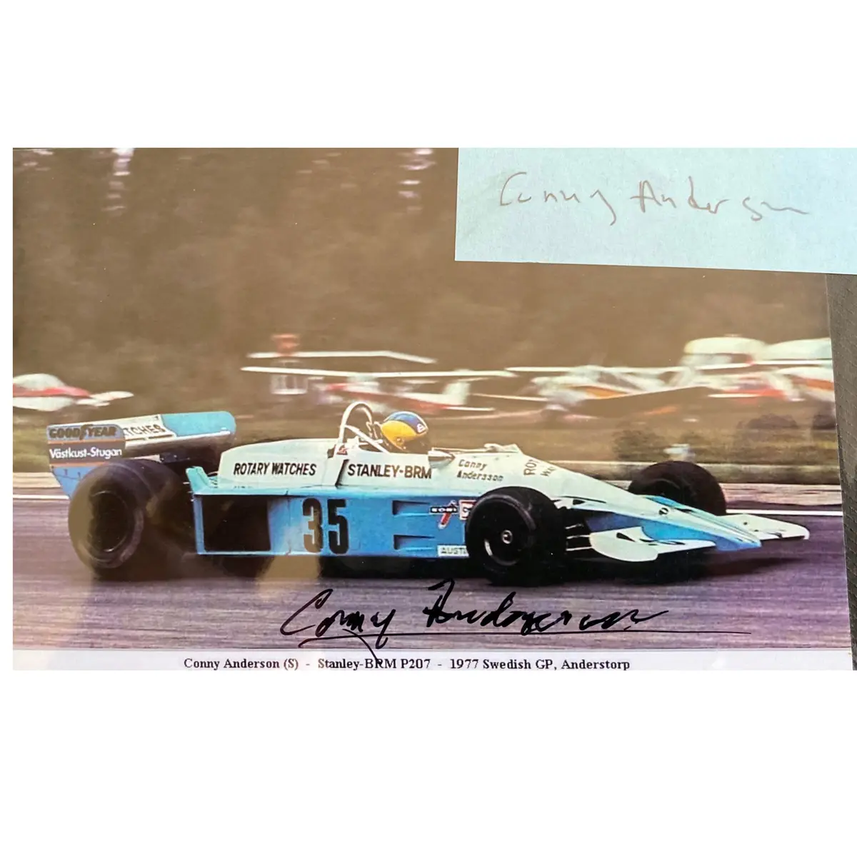 Brm - P207- Signed Picture Conny Anderson 1