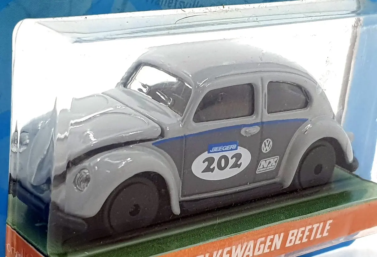 Jada Toys 1/64 Scale 100426Q - Volkswagen Beetle #202 - Grey 1