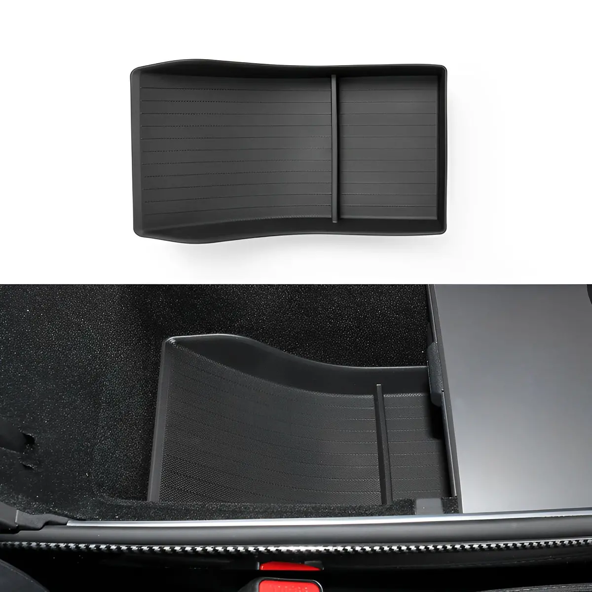 Model 3/Y Center Console Storage Box Rubber Mat For Tesla 3