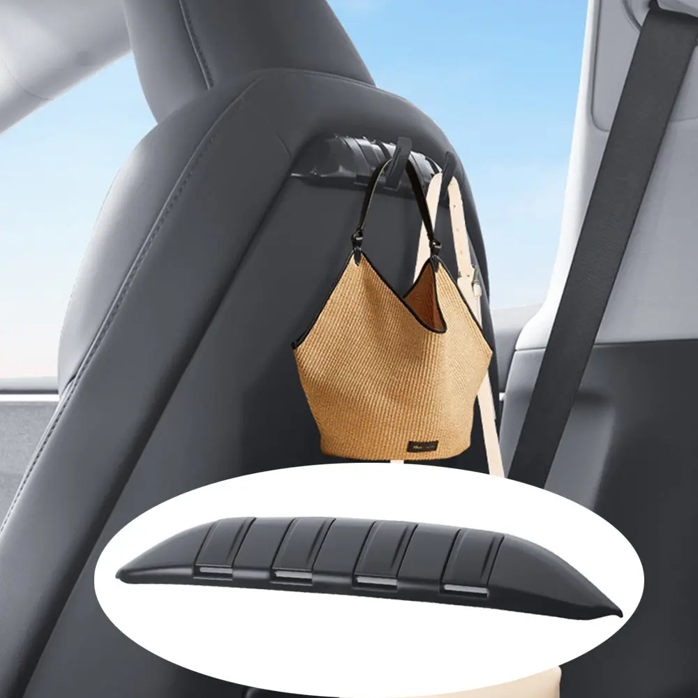 Hidden Foldable Seat Back Hook Bracket For Tesla Model 3/Y 1