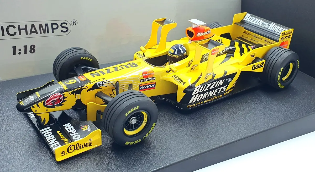 Minichamps 1/18 Scale Diecast 180 980039 - Jordan 198W Tower Wing Damon Hill 1
