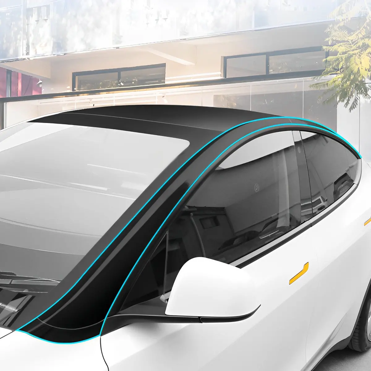 Pillar Delete For Tesla Model 3/Y- Glossy Black 5