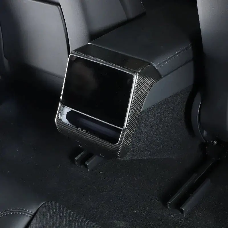 [Real Carbon Fiber] Rear Ac Vent Cover For Tesla Model 3 Highland 1