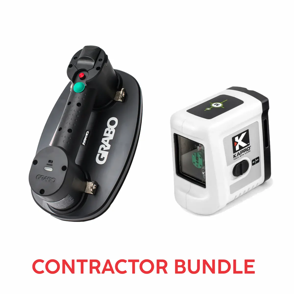 Grabo Nemo Analog Lifter And Kapro 862G Pro Green Cross Line Laser Kit 1