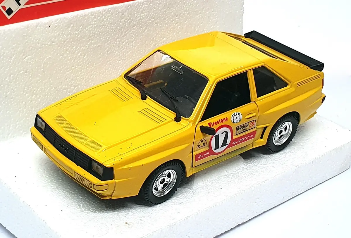 Polistil 1/25 Scale Diecast 02205 - Audi 4 Sport #12 - Yellow 1