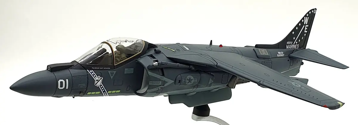 Corgi 1/48 Scale Aa29303 - Mcdonnell Douglas Av-88 Harrier Plus "Black Sheep" 1