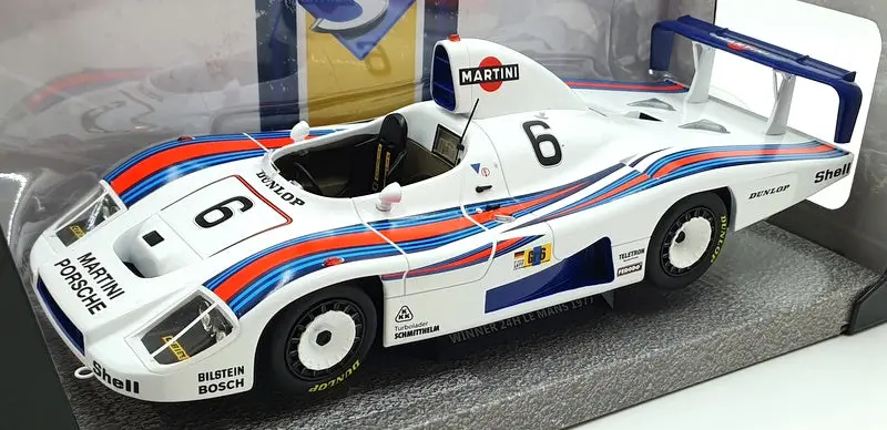 Solido 1/18 Scale Diecast S1805601 - Porsche 936 Le Mans 2Nd 1977 Martini #6 1