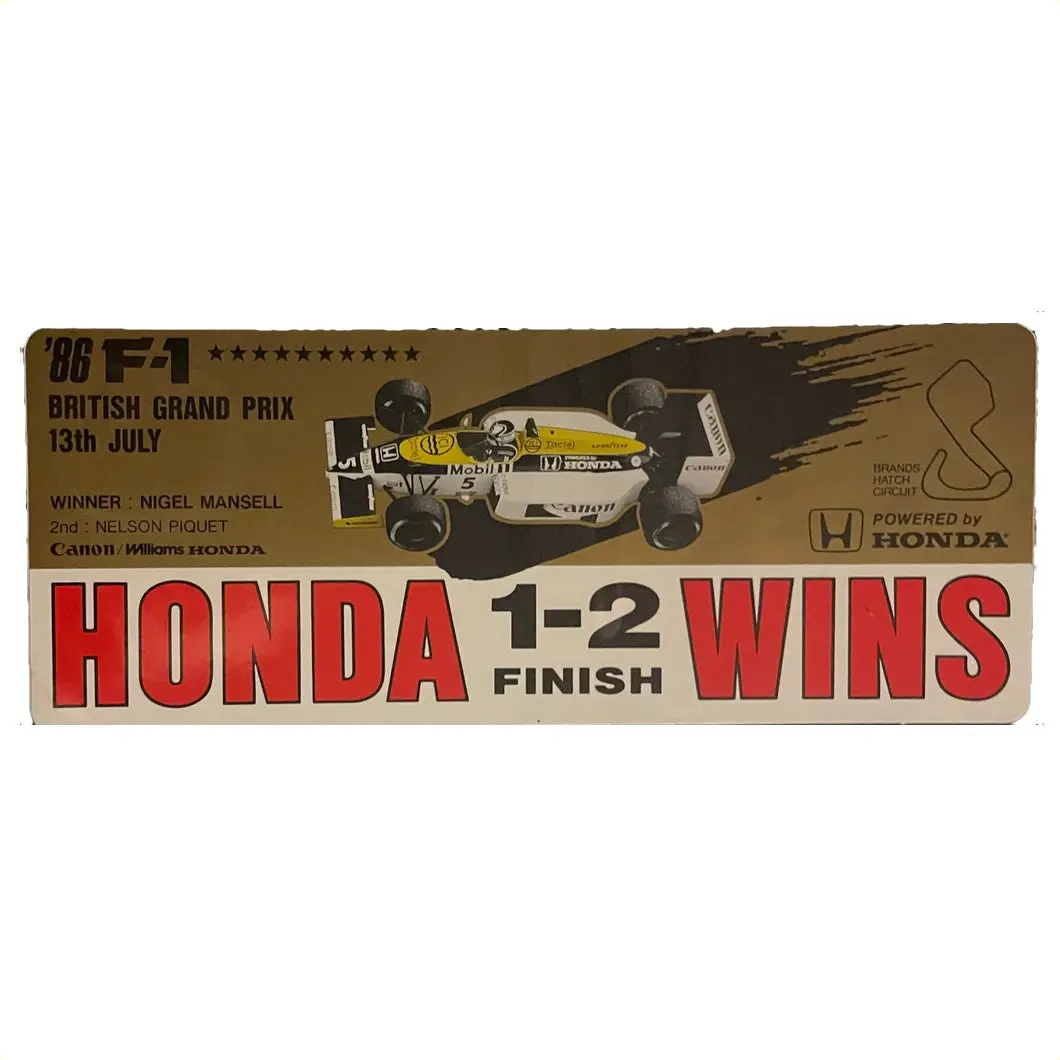 Honda Williams Wins British Gp 1986 1