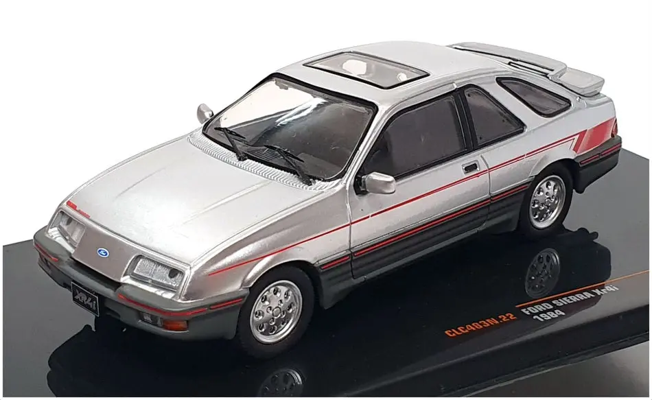 Ixo 1/43 Scale Diecast Clc483n.22 - 1984 Ford Sierra Xr4i - Silver 1