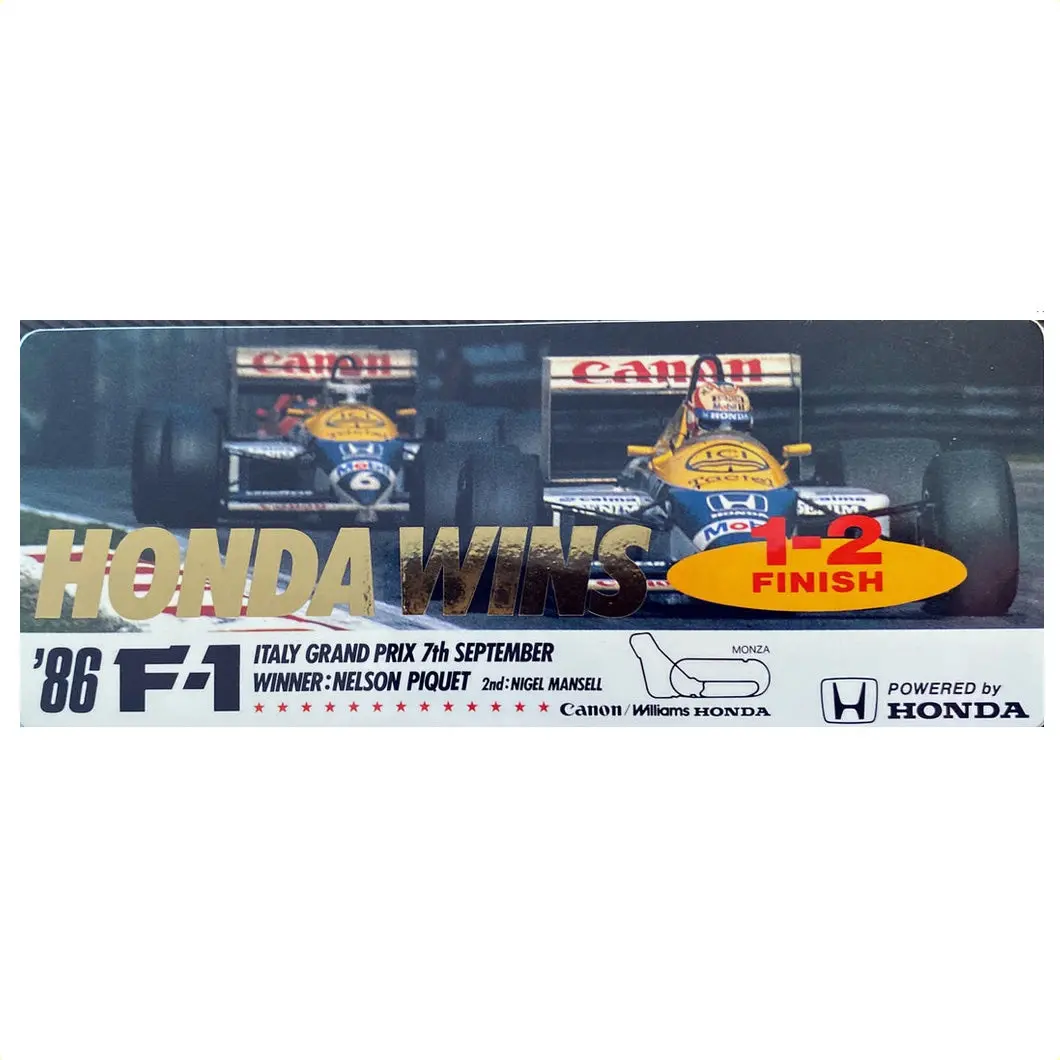 Honda Williams Wins Italian Gp 1986 1