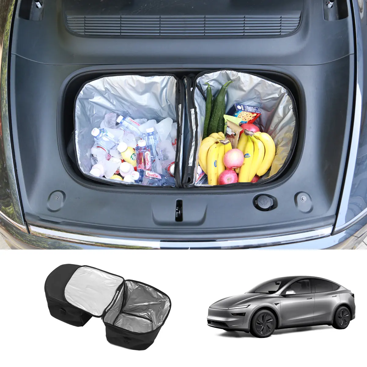 Front Trunk Insulated Cooler Bag – Waterproof & Thermal Storage For Tesla Model Y Juniper 2025+ 1