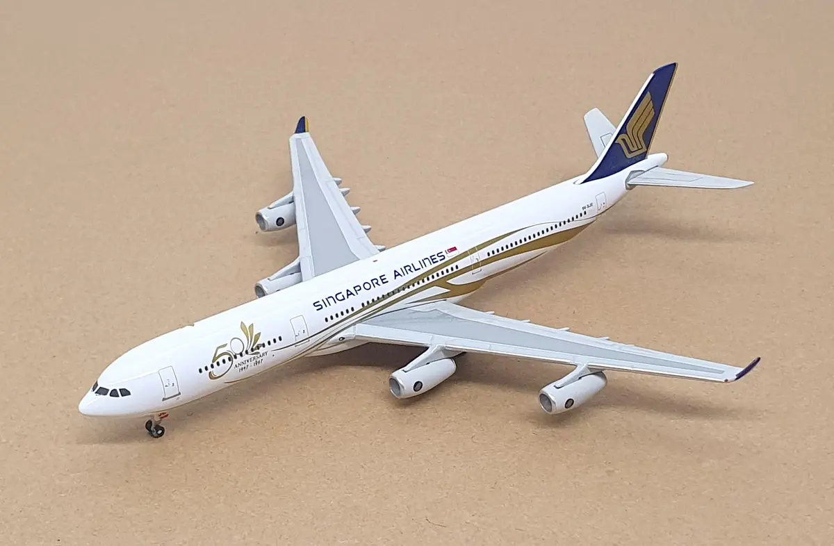 Gemini Jets 1/400 Scale Gj4797 - Airbus A340-300 Singapore Airlines 9V-Sje 1