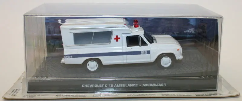 Fabbri 1/43 Scale Diecast Model - Chevrolet C-10 Ambulance - Moonraker 1