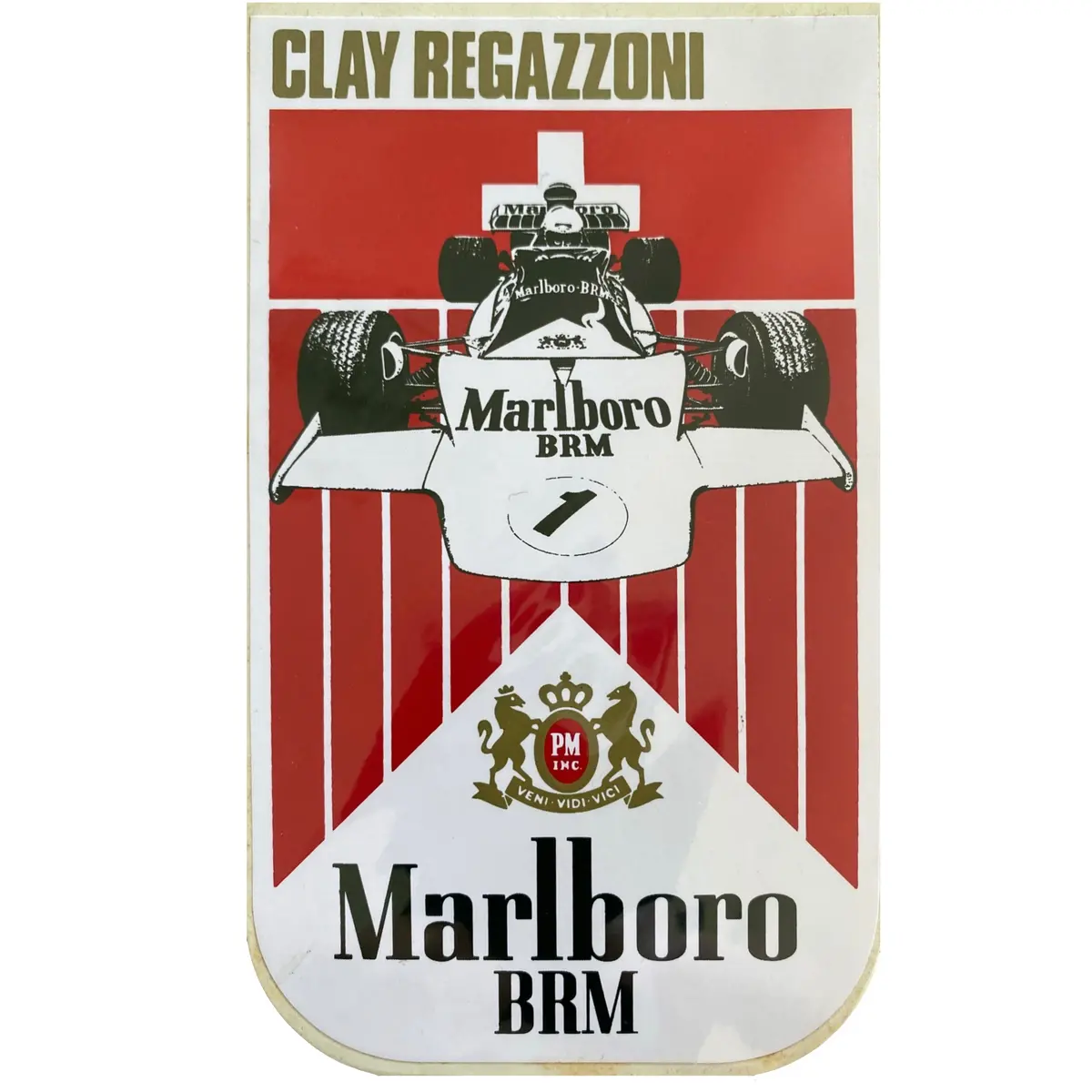 Marlboro Brm - Clay Regazzoni - Driver Sticker 1
