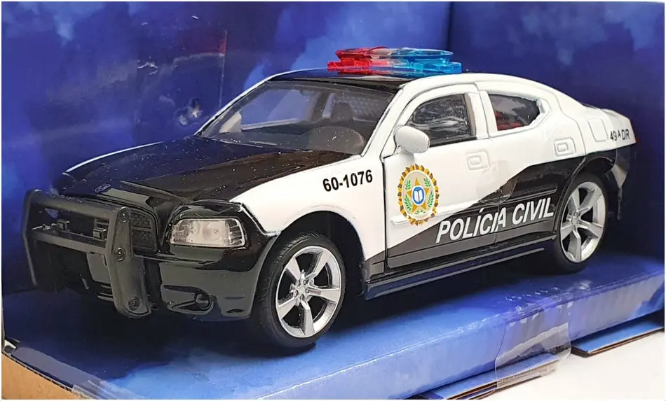 Jada 1/32 Scale 33666 - 2006 Dodge Charger Police "Fast & Furious" - Black/White 1