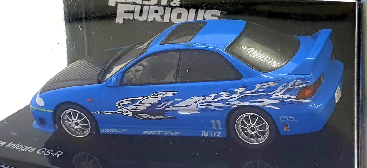 Deagostini 1/43 Scale F220cmc082 - Fast And Furious Acura Integra Gs-R - Blue 2