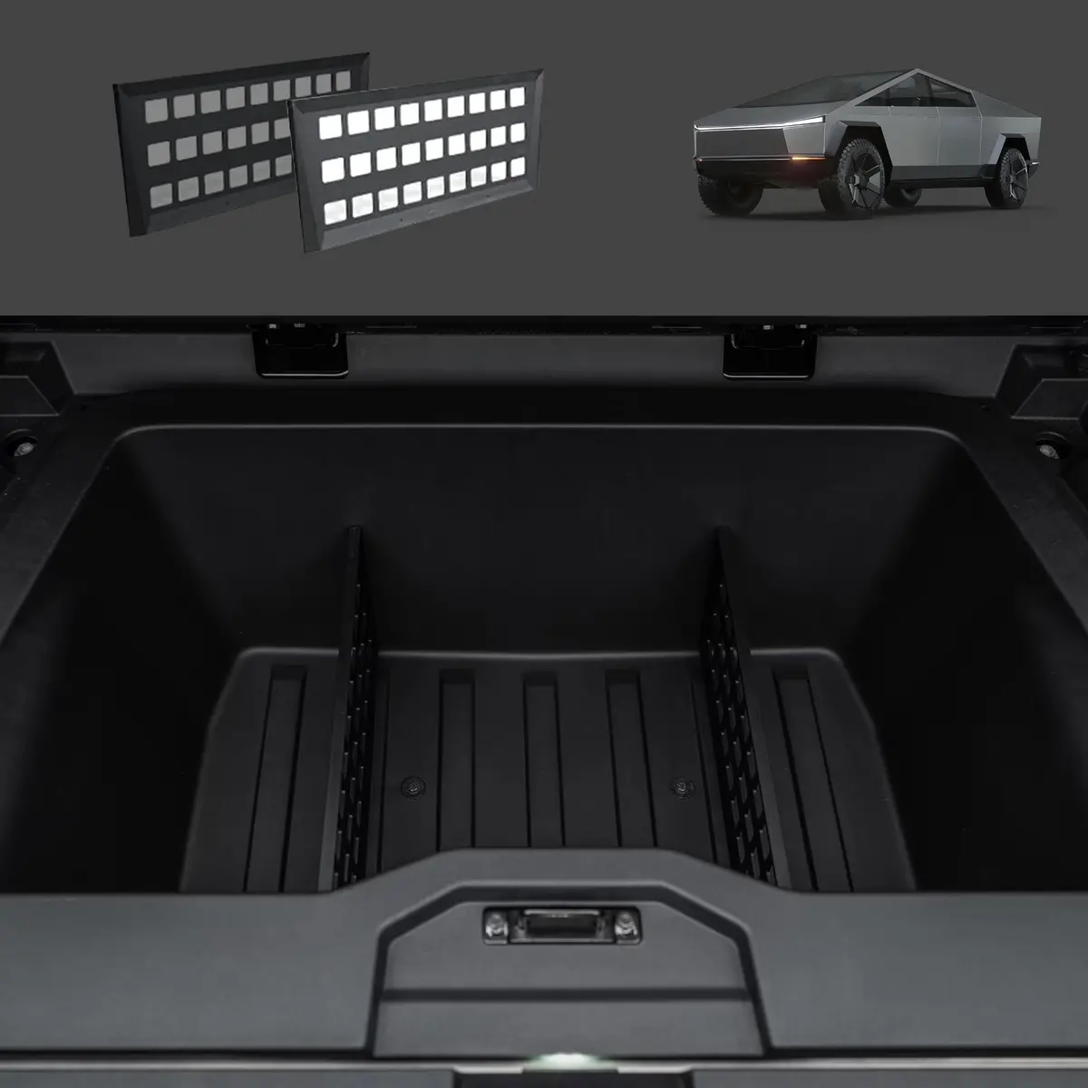Gear Locker Dividers For Cybertruck (2 Pcs) 1
