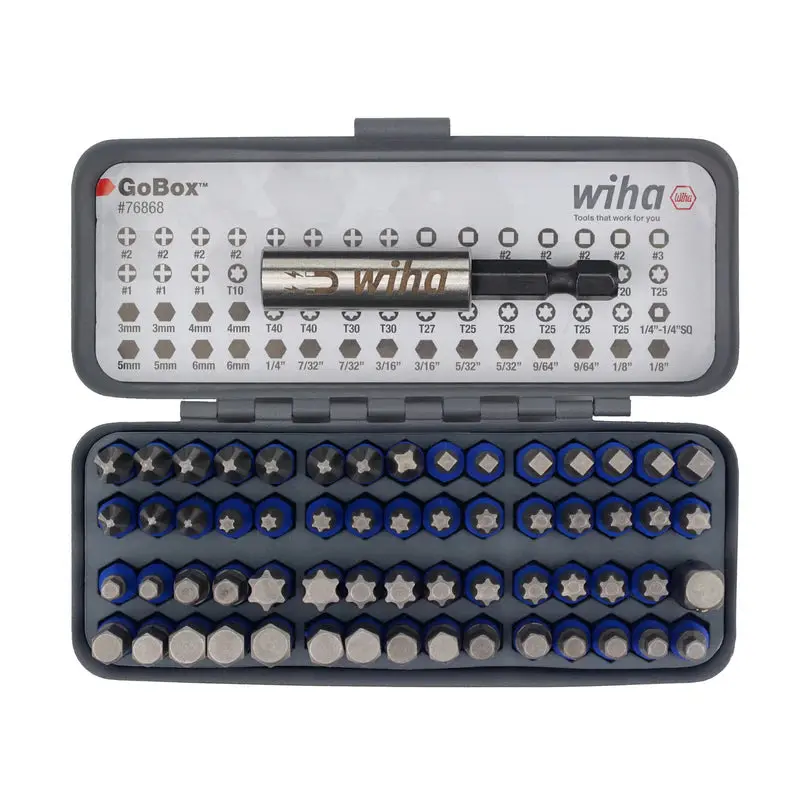 Wiha 1In Bluebit Go Box Ultra Bit Set 61Pc 1