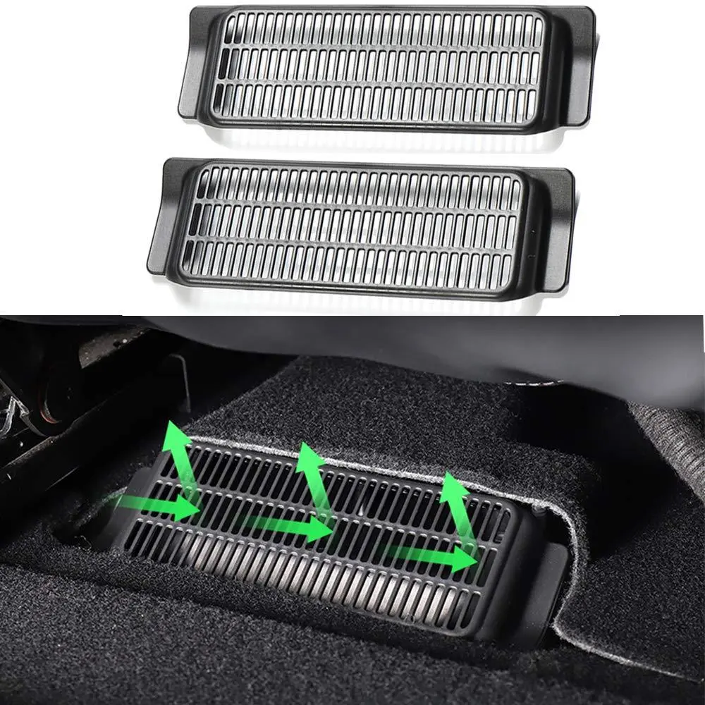 Model 3/Y Under Front Seat Air Vent Covers (1 Pair) For Tesla(2017-2023) 1