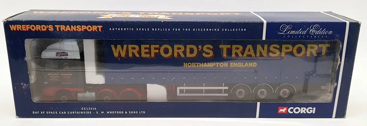 Corgi 1/50 Cc13216 Daf Xf Space Cab Curtain - Sw Wreford & Sons Ltd 1