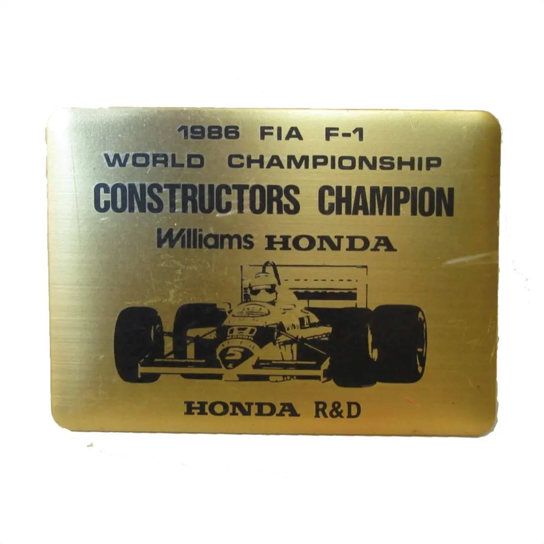 Honda R&D Williams Constructors Champion - Metal - 1986 1