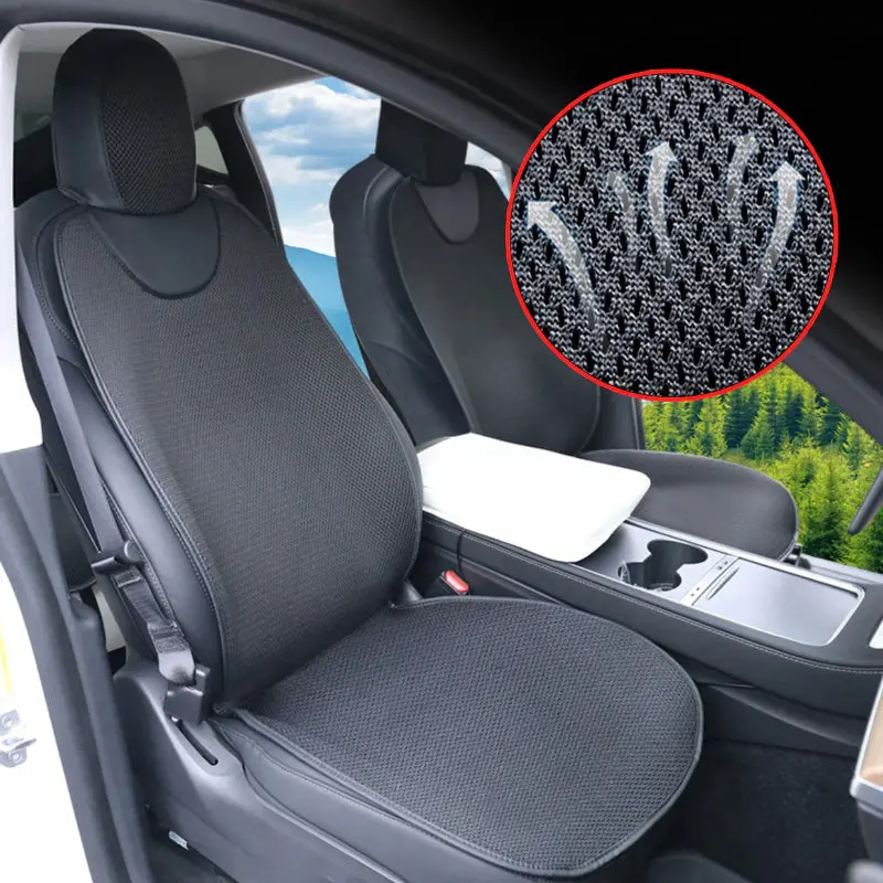 Breathable Ice Silk Air Mesh Seat Cushion For Model 3/Y 1