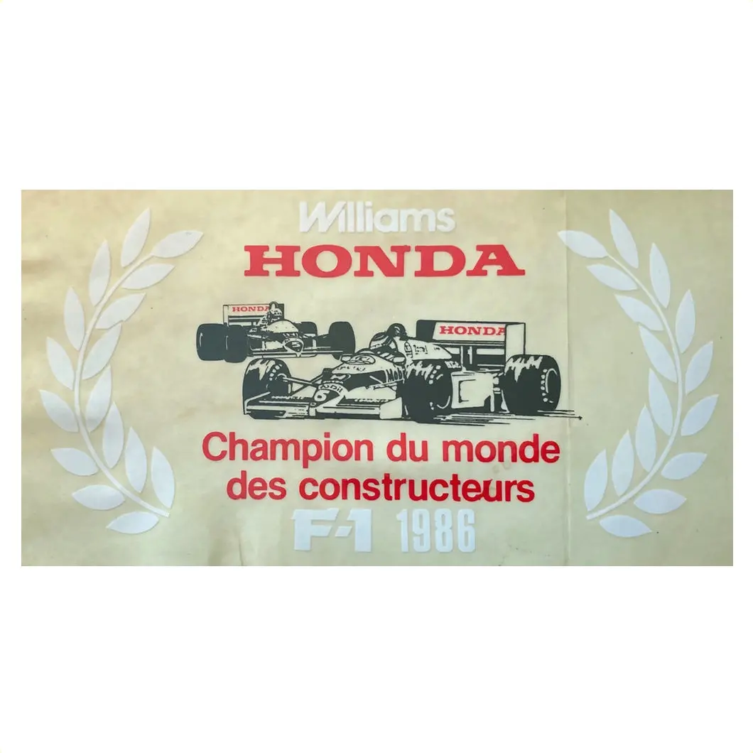 Honda Williams Constructors Champion - French -1986 1