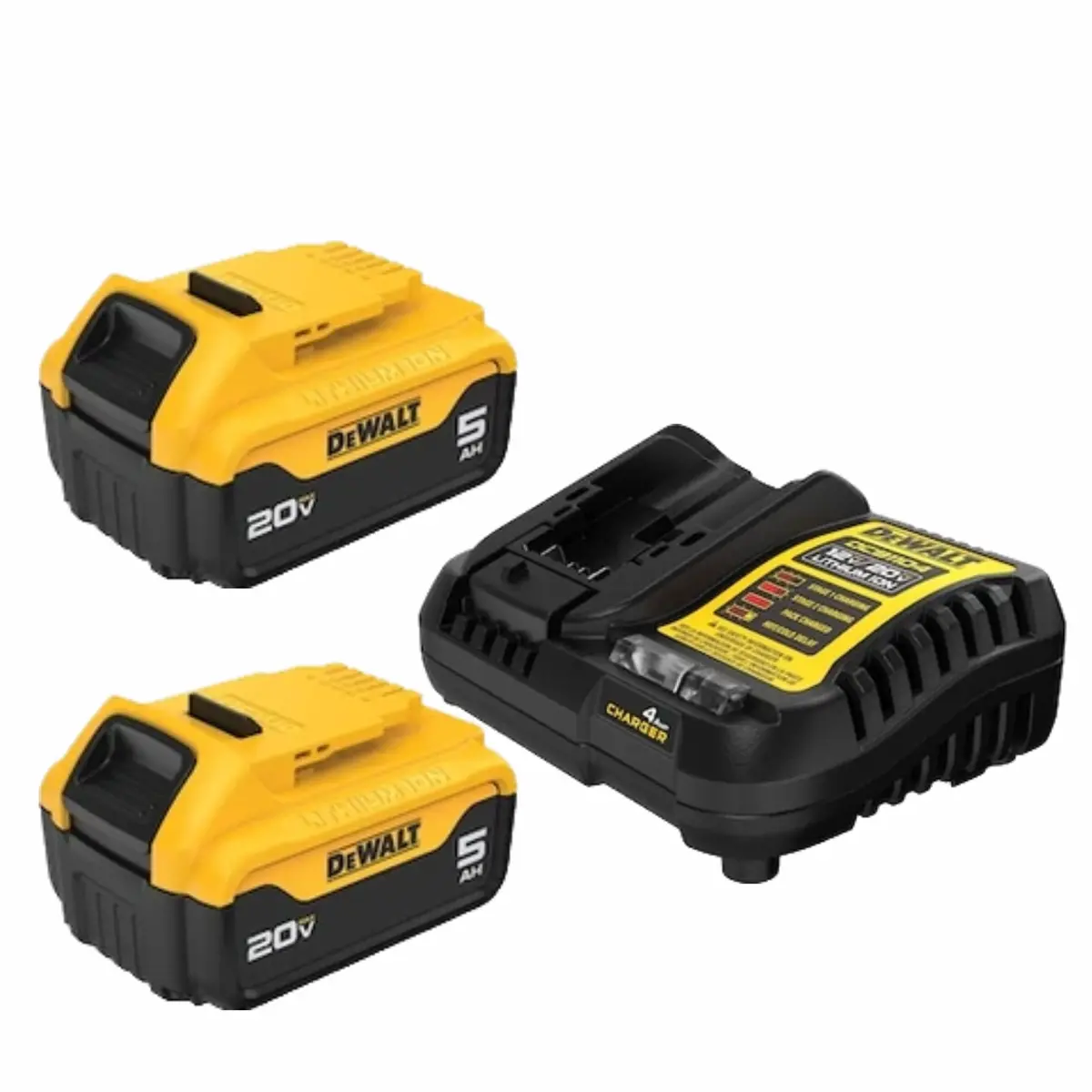 Dewalt Dcb205-2C 20V Max* Lithium-Ion 5 Ah 20 V Battery And Charger Kit 1