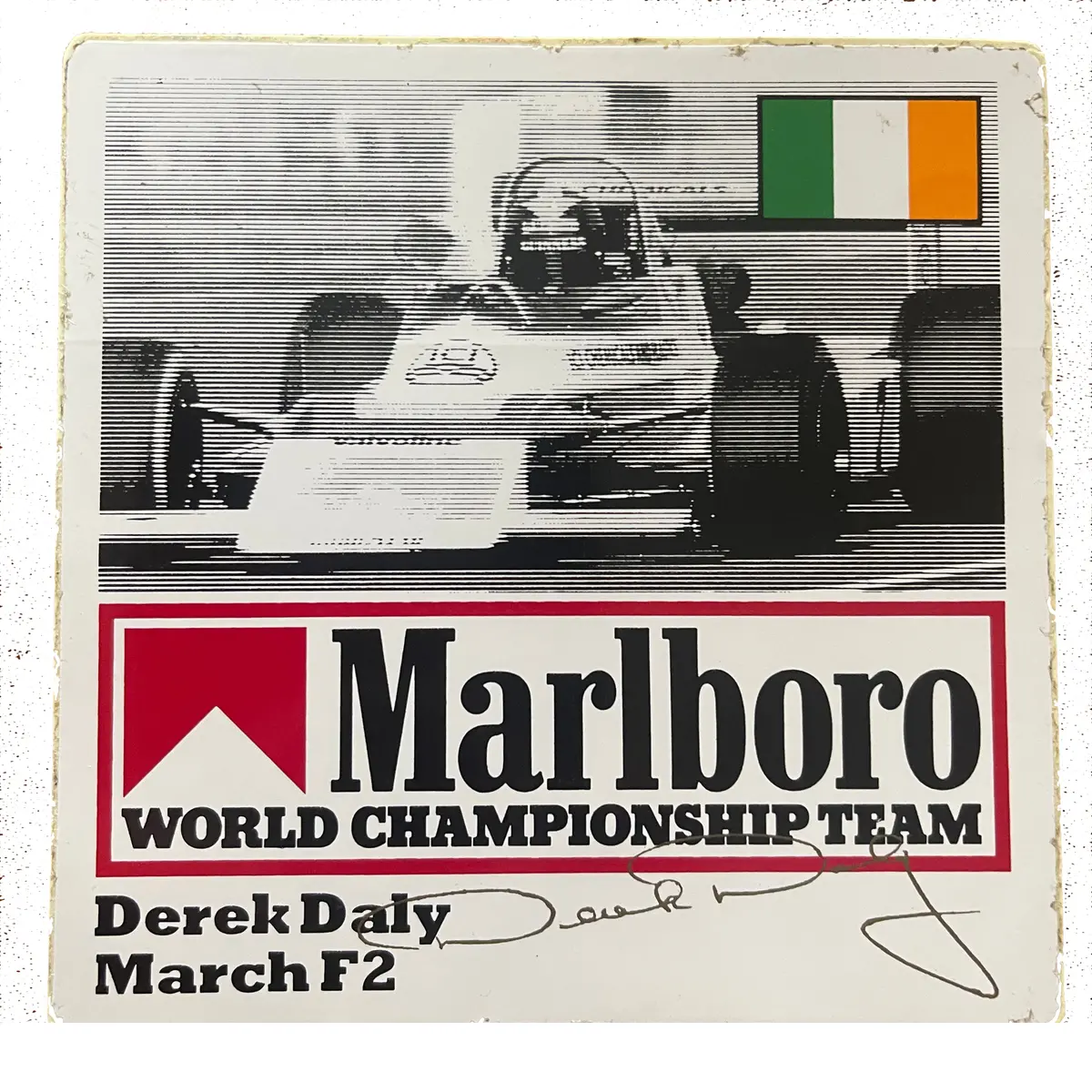 Marlboro-World-Championship-Team-Driver-Sticker- Derek Daly - March F2 1