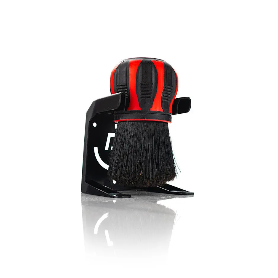 Detail Factory Screwball Xl Boar Hair Brush - Trc Exclusive Red & Black 1