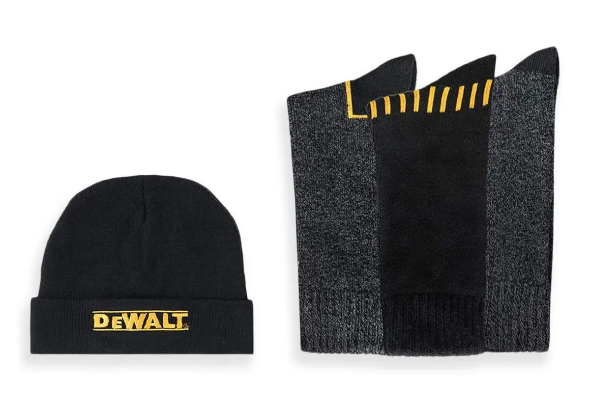 Dewalt Toque & 3 Piece Sock Combo 1
