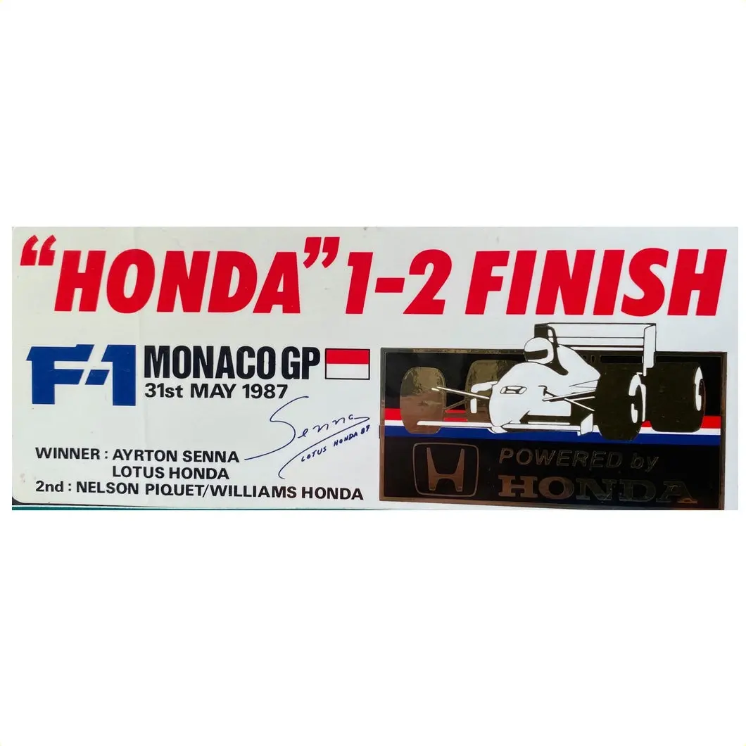 Honda Williams Wins Monaco Gp 1987 1