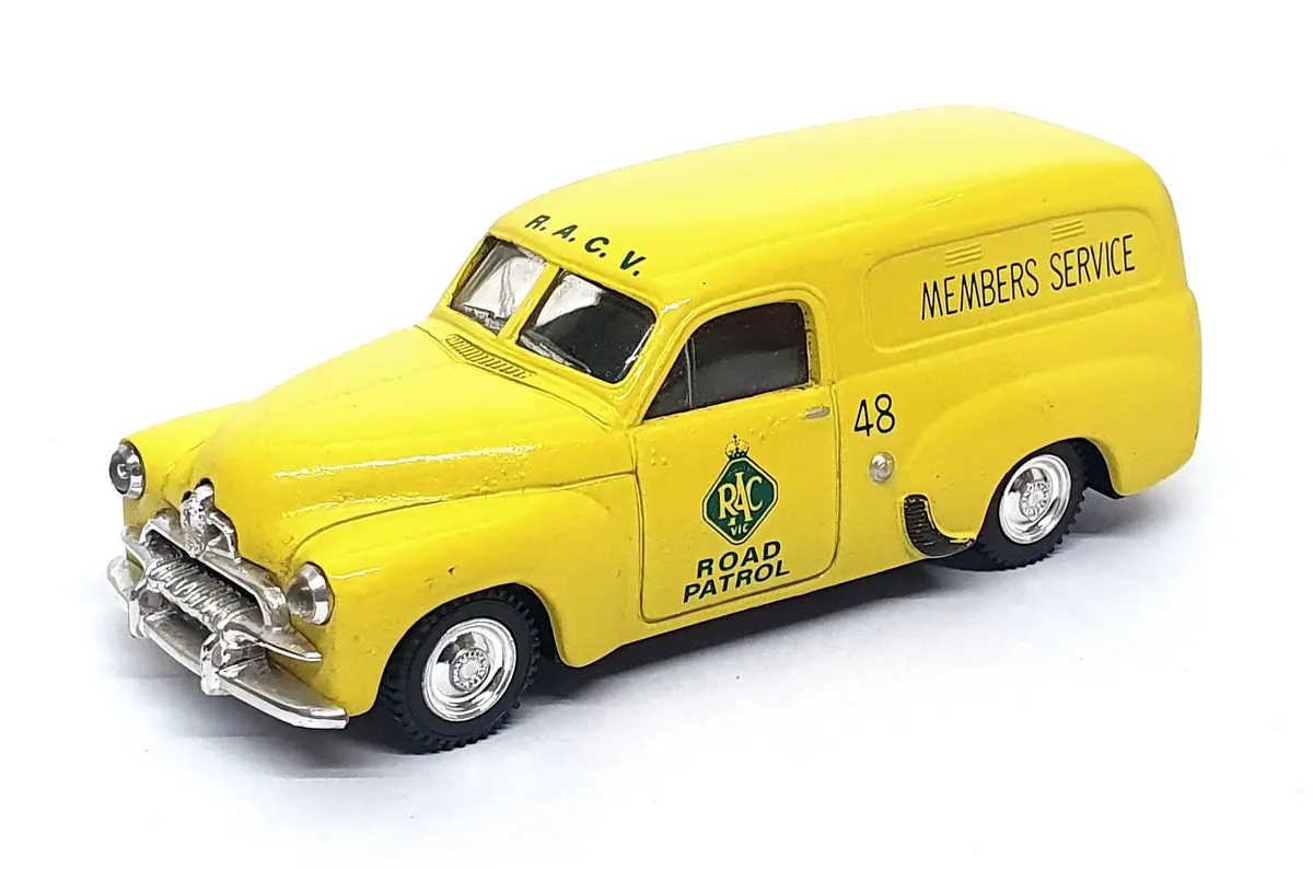 Trax 1/43 Scale Diecast 8003 - Fj Holden Van R.A.C.V. - Yellow 1