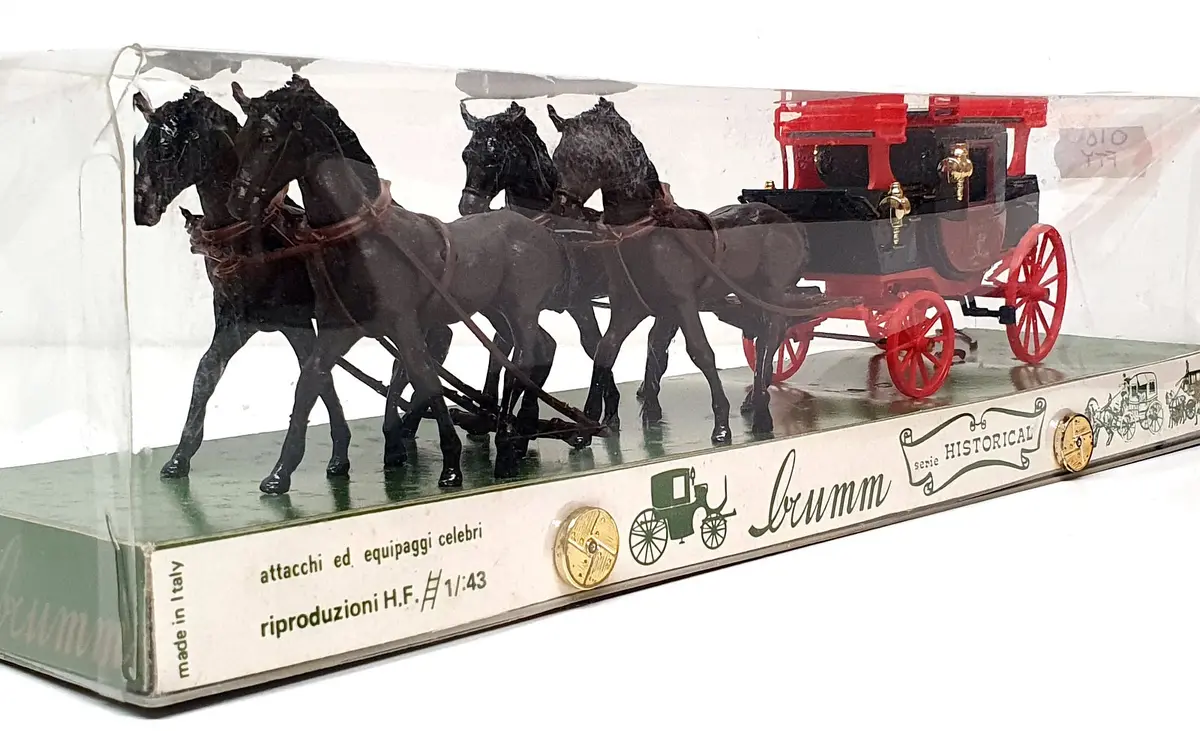 Brumm Historical 1/43 Scale 018 - Horse Drawn Royal Mail Coach 1827 1